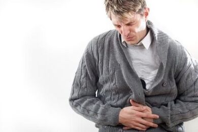 Dolore al basso ventre in un uomo con prostatite
